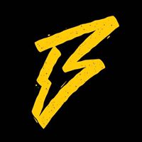 Black and yellow logo